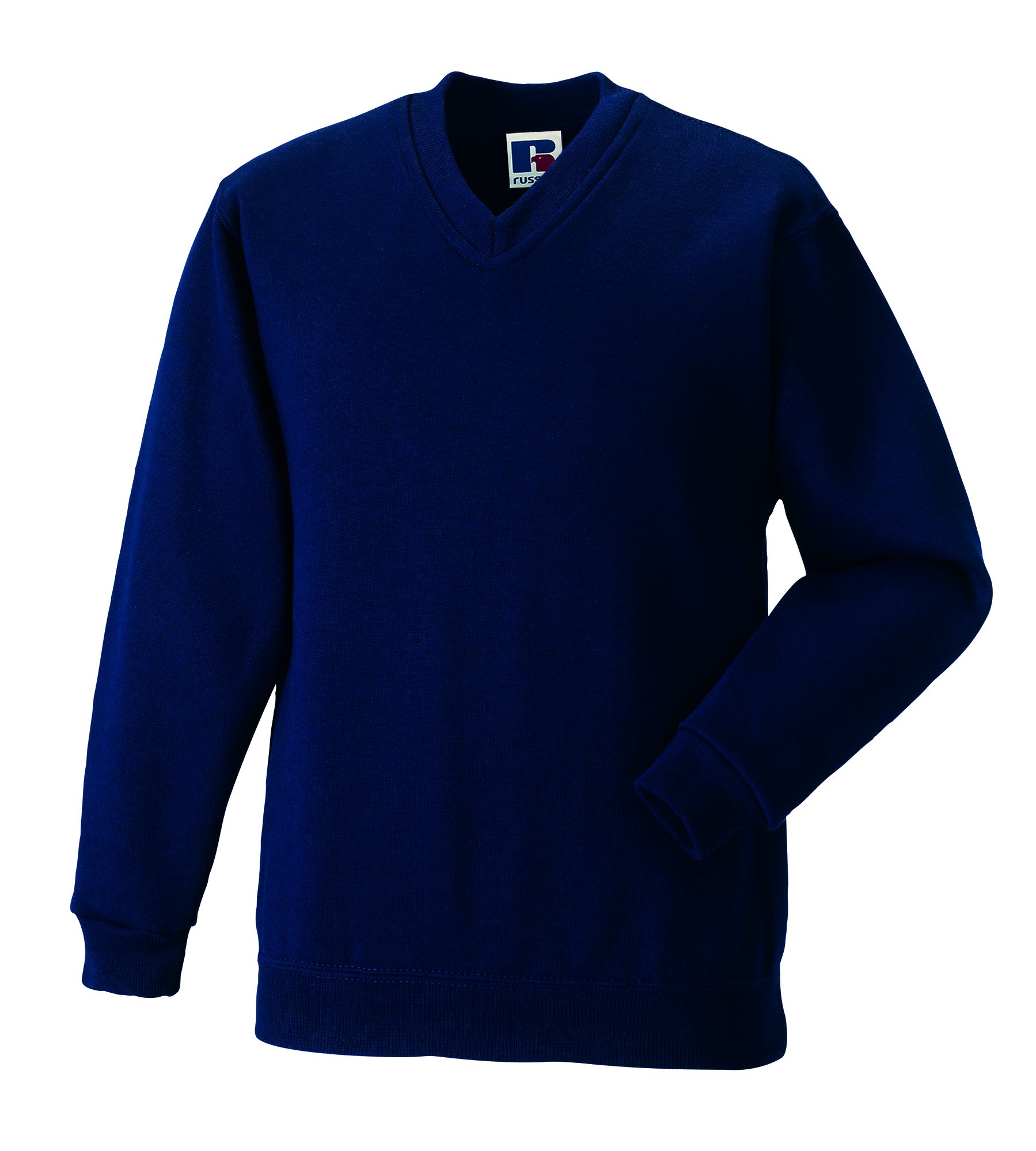 Miss ChiefBoys Girls School Jumper V Neck Sweatshirt Uniform Age 3 4 5 6 7 8 9 10 11 12 (11-12 yrs, Navy)