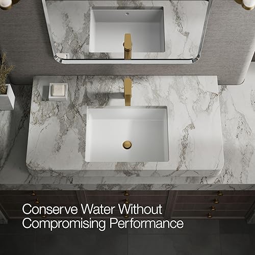 Miniatura 32 de Kohler K-74013-4-BN - Grifos para lavabo de baño, control único, níquel cepillado vibrante Vibrant Brushed Nickel,Cromo pulido,Latón cepillado