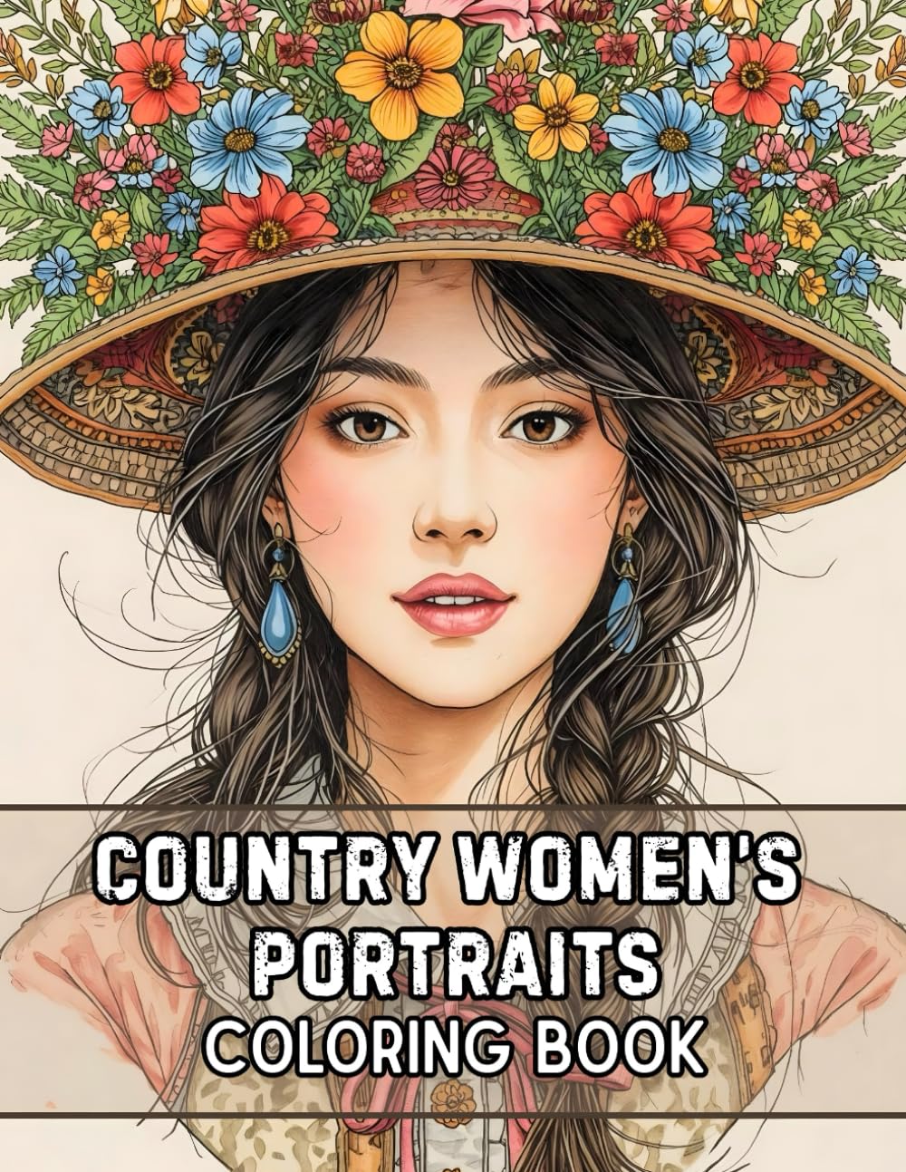 Country Women's Portraits Coloring Book: 38 Detailed Character Pages with Rural Fashion, Natural Expressions, and Soft Backgrounds – Perfect for Fans ... Countryside Views Collection by Sophia Cole)