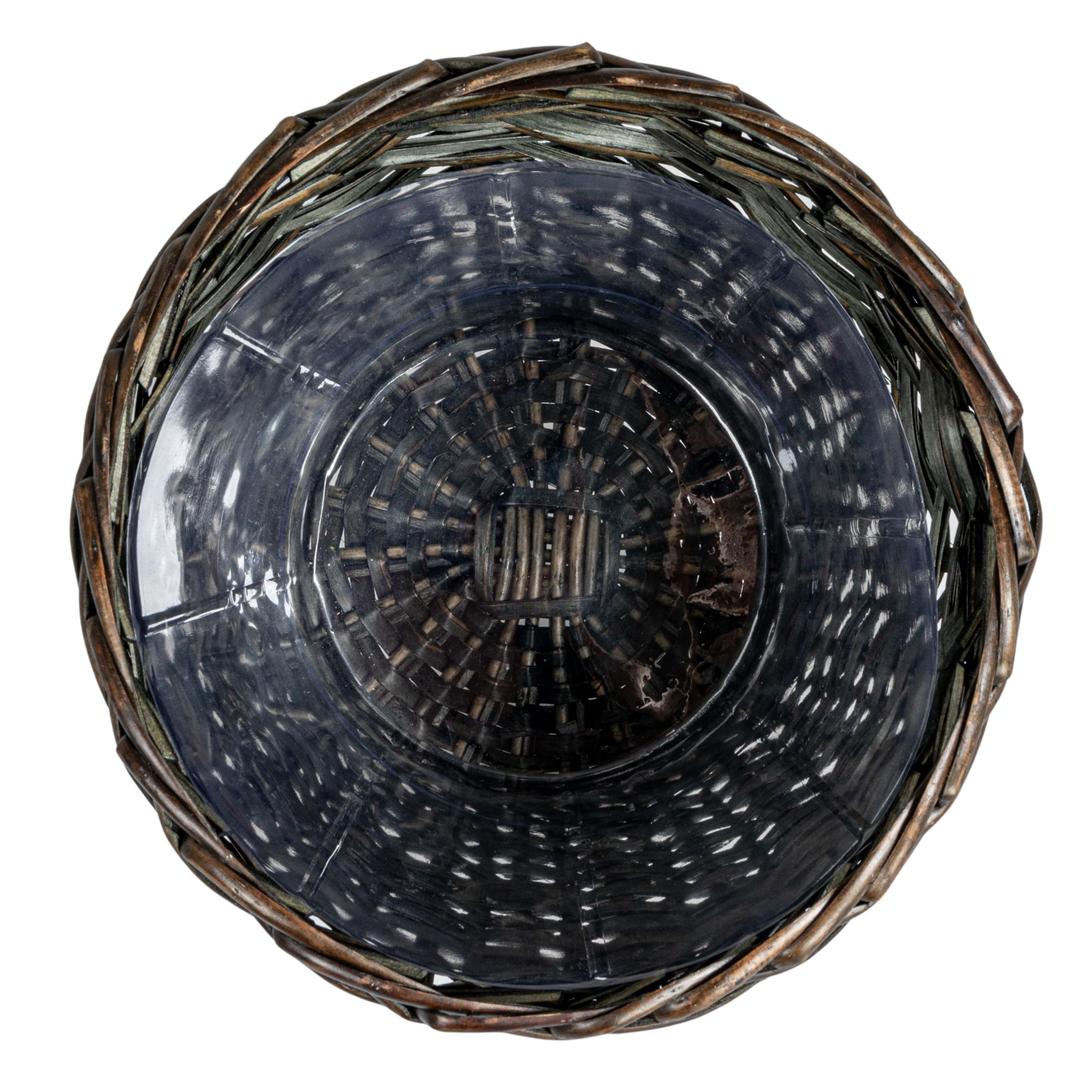 Corbeille À Déchets En Osier Tissé Bureau Poubelle Vintage Poubelle