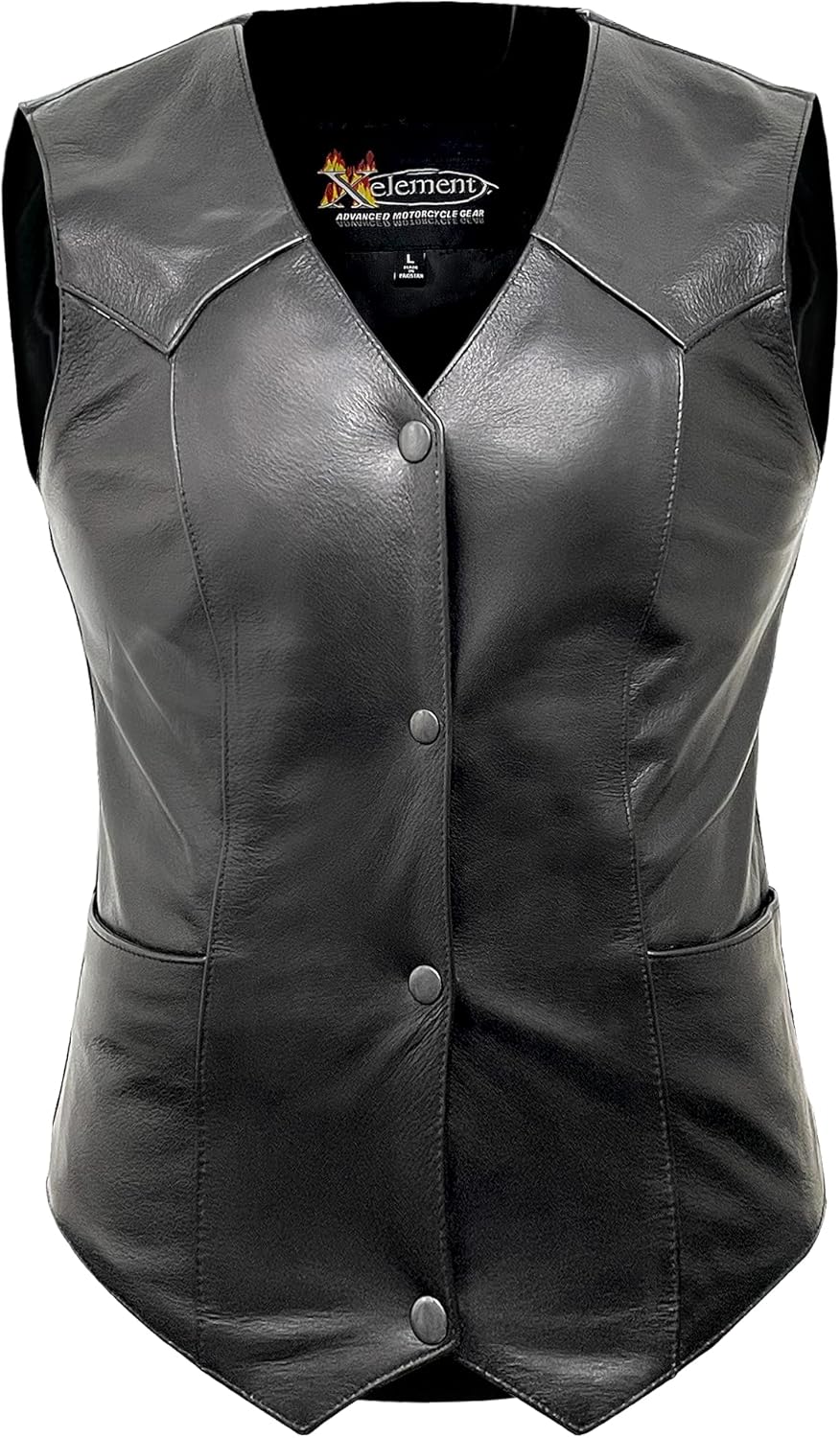 Motorcycle Gear Lightweight Leather Motorcycle Vest Xelement