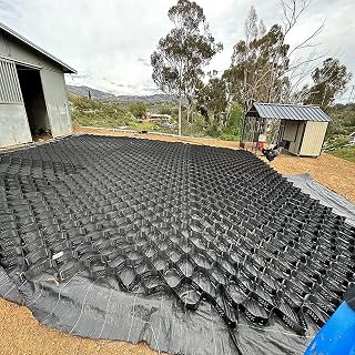 2in Tall HDPE Geocell Ground Grid Shed Base Foundation Kit Heavy Duty Stabilizer Gravel Grid Paver for Sheds Patios Driveway Slopes Pathways Parking (3-30Ft)(20x27ft/6x8.5m)