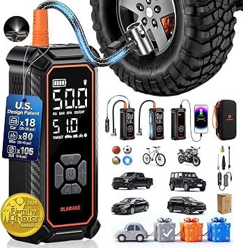 OlarHike Tire Inflator Portable Air Compressor, with Premium Storage Case