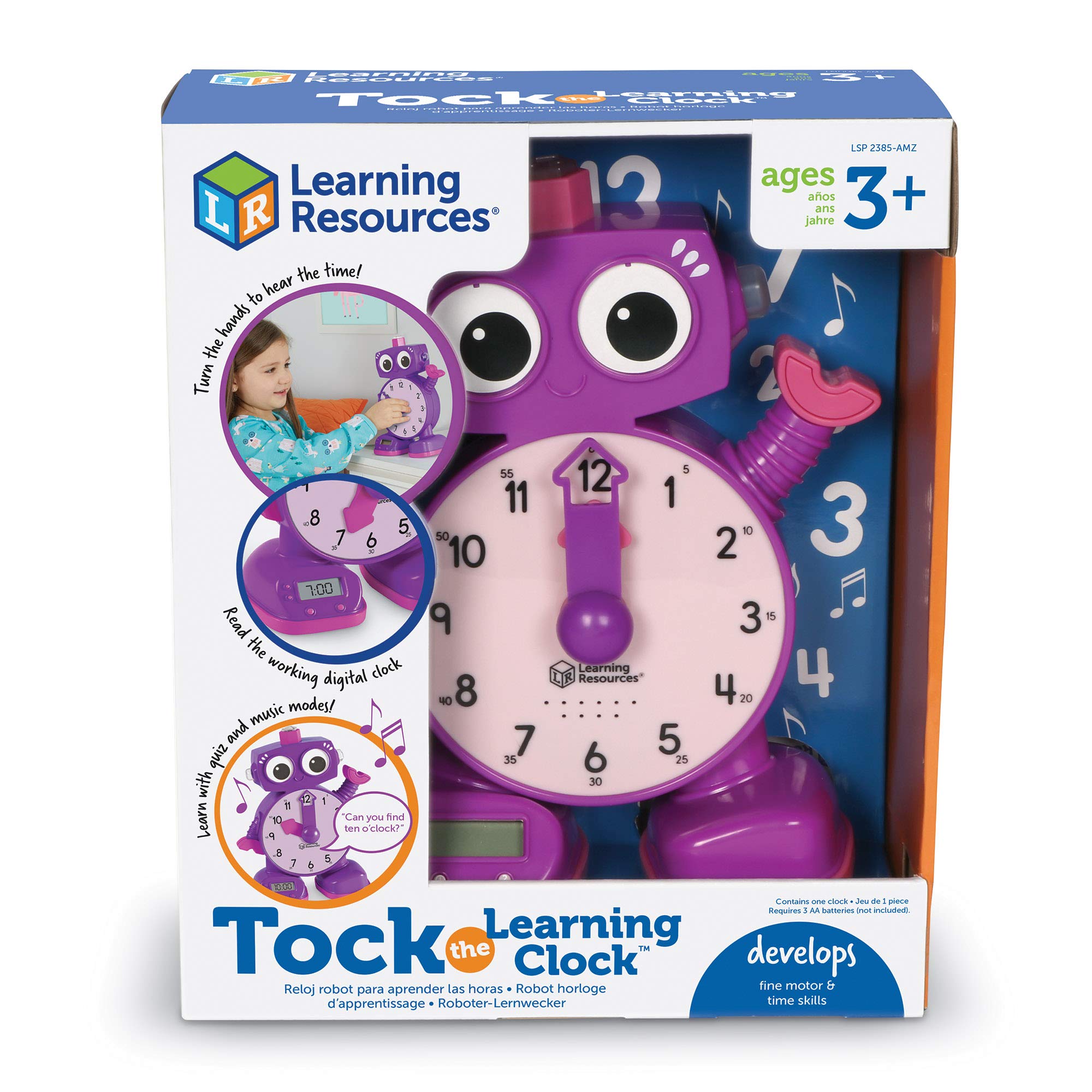 Learning Resources Tock The Learning Clock, Educational Talking