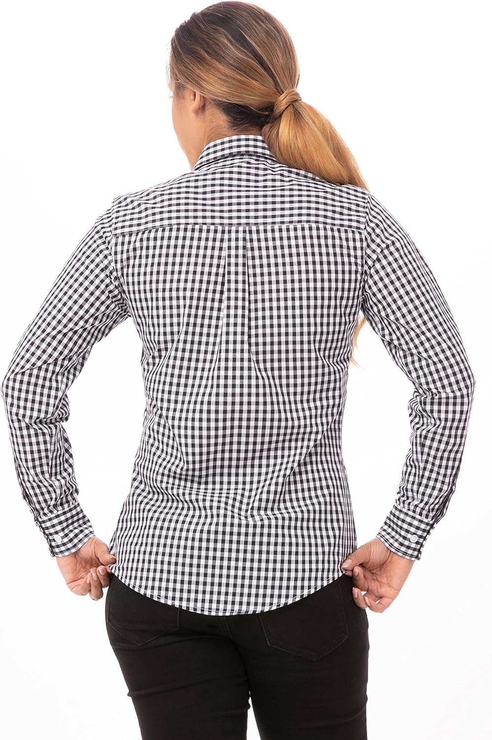 Chef Works Women's Gingham Dress Shirt - Image 3