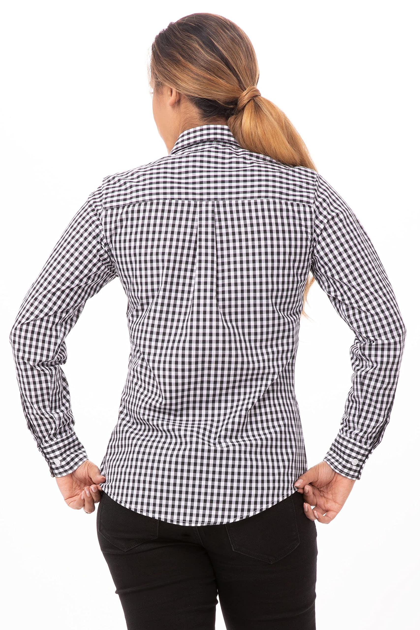 Chef Works Gingham Dress Shirt Gingham Dress Shirt Femme (Lot de 1)