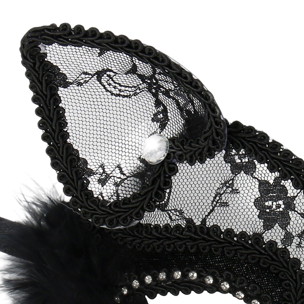 BengPro Venetian Masquerade Mask Luxury Sexy Black Cat Lace Mask for Fancy Dress Christmas Halloween Costume Party Girls Women 2