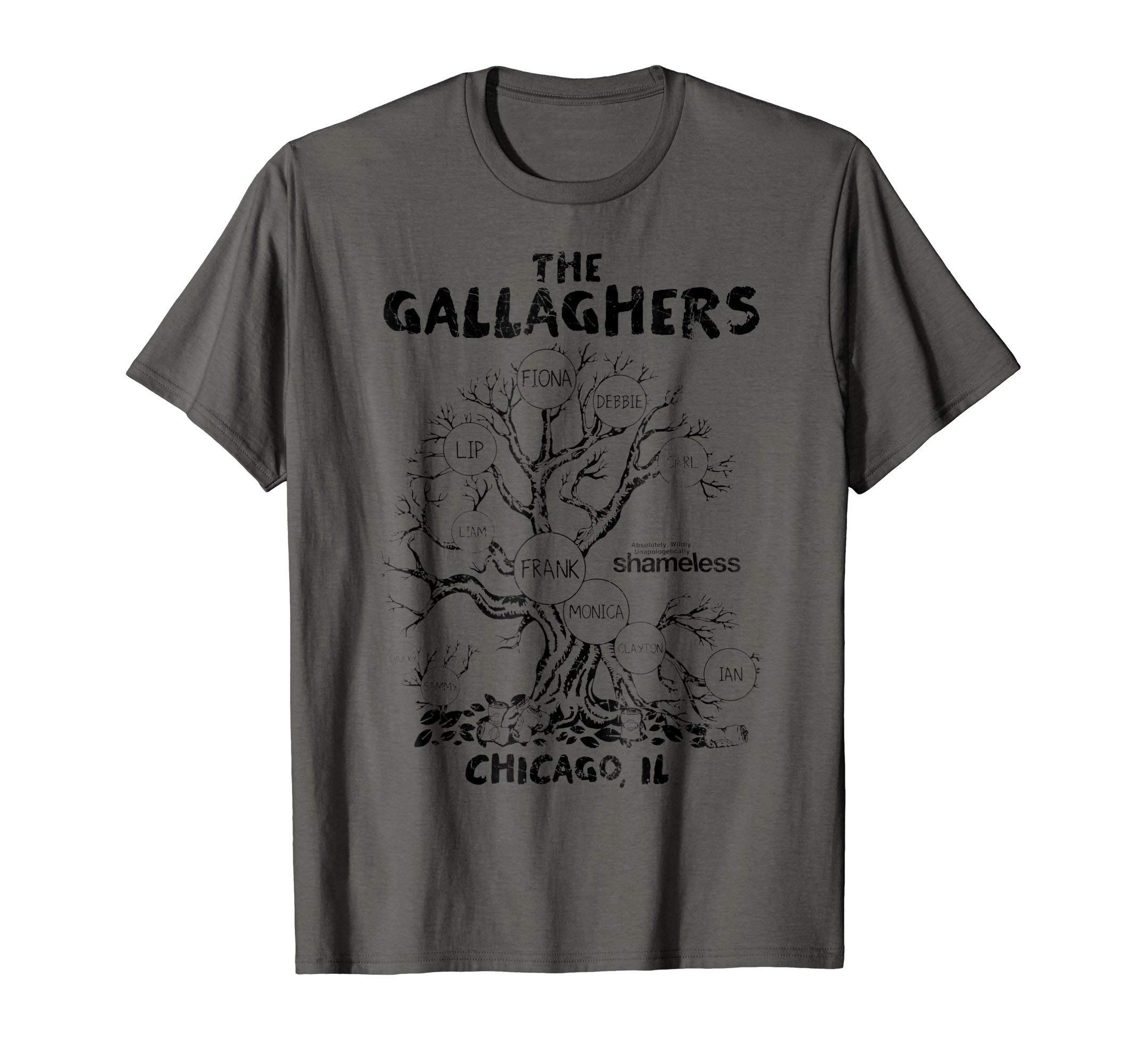 Warner Bros.Shameless Gallagher Family Tree T-ShirtOEKO-TEX STANDARD 100