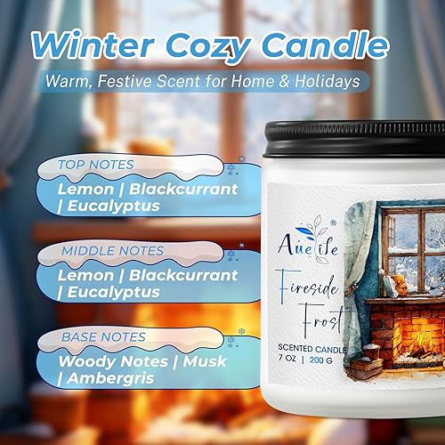 Vista 47 de Fall Candles, Apple Pie Scented Candle for Home- Fall Scented Candles Gift Set for Women & Men, Autumn Aromatherapy Candle for Holiday