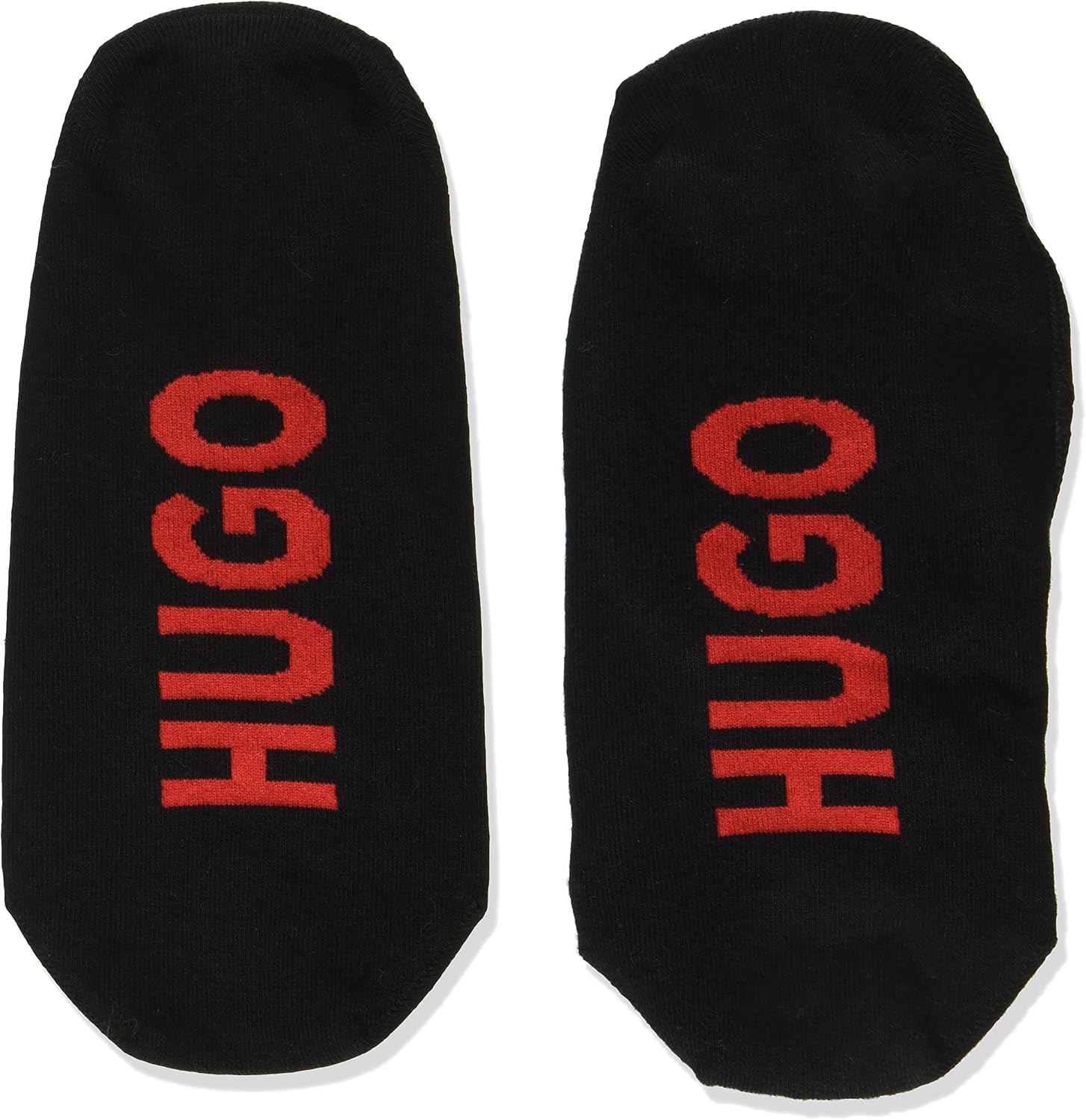 HUGO Men's 2-Pack Bold Logo Low Profile Cotton Socks