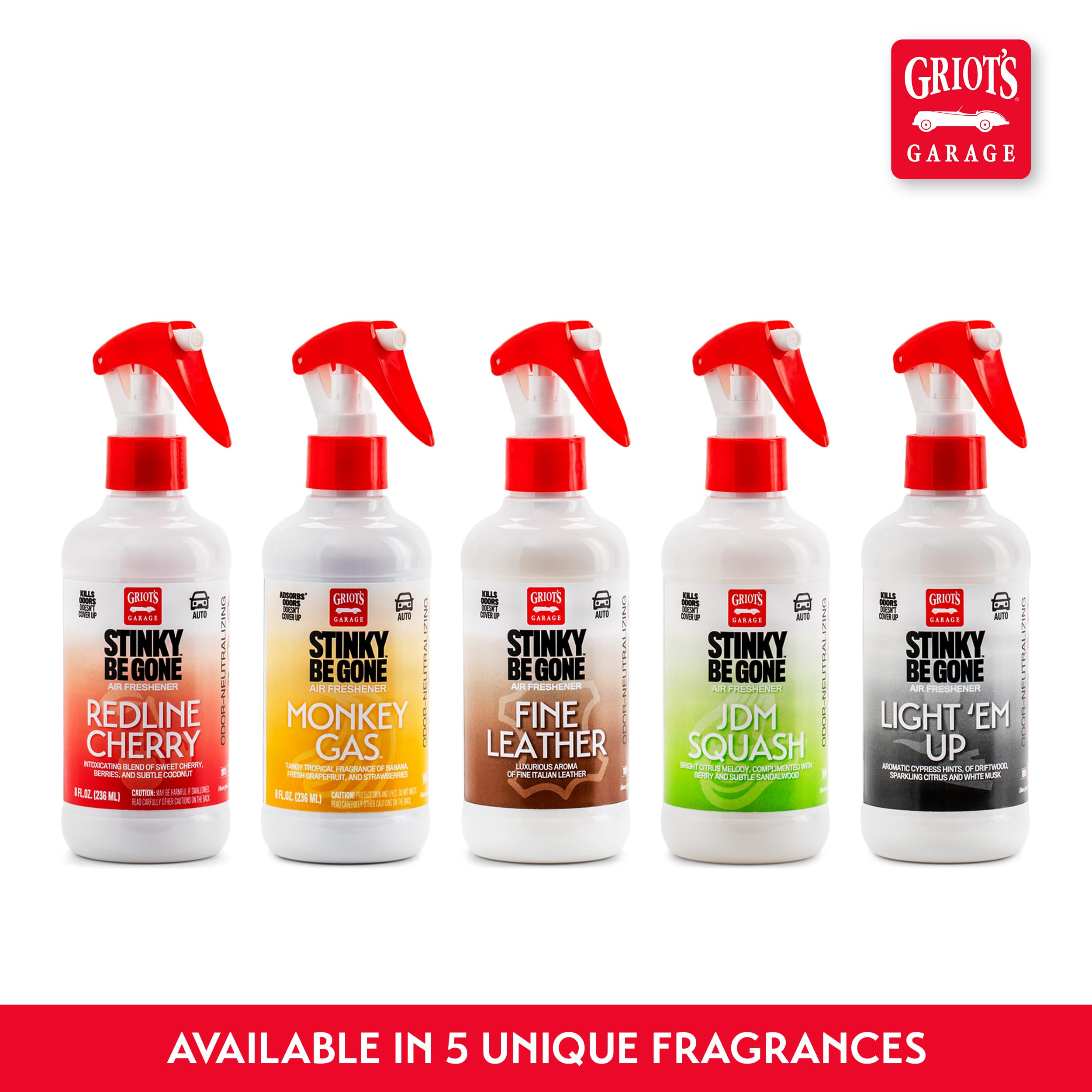 Amazon.com: Griot's Garage Stinky-Be-Gone Redline Cherry Air