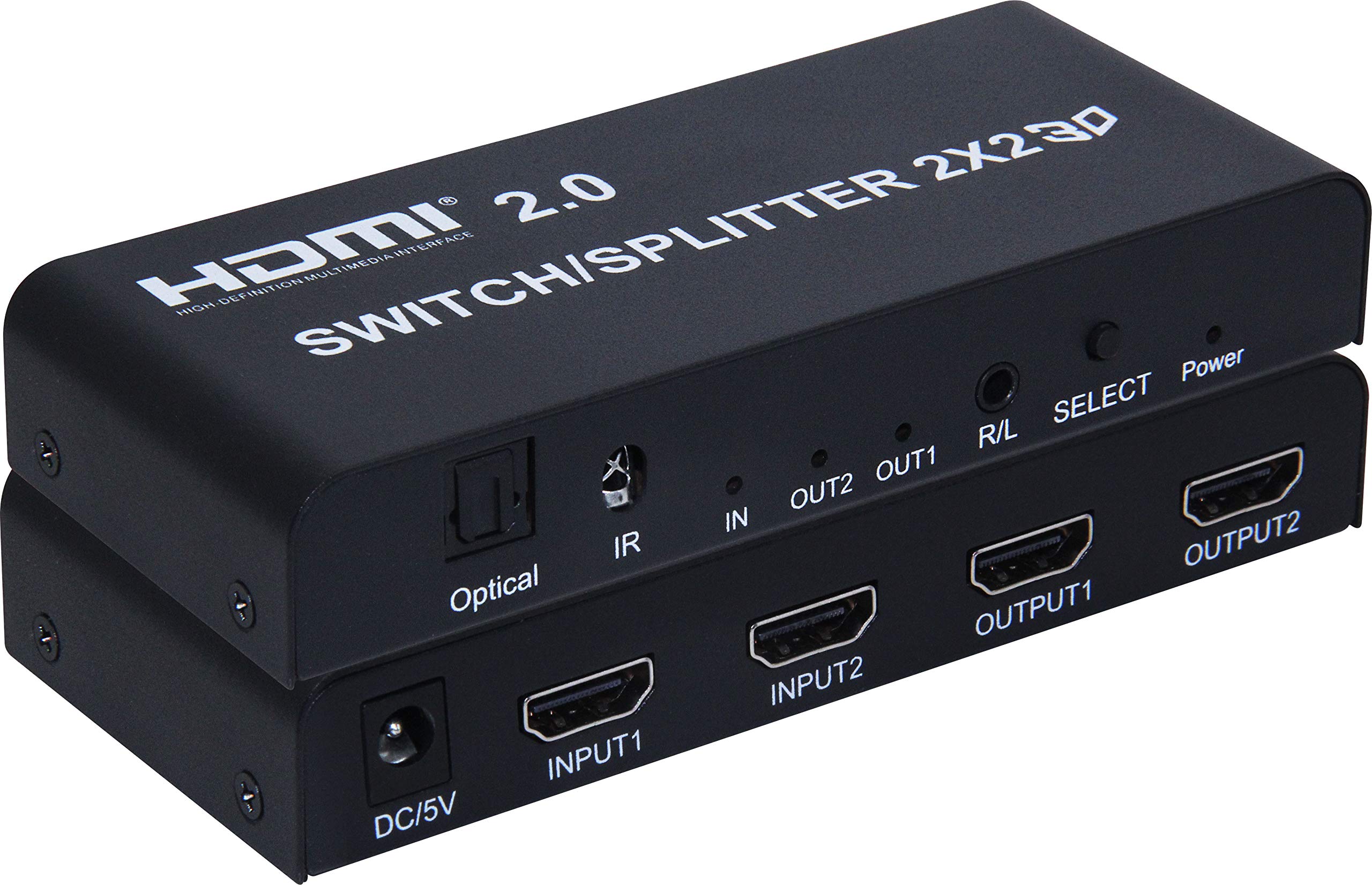 PremiumCord Commutatore HDMI 2 in 2 out, 3D, 1080P, con Telecomando