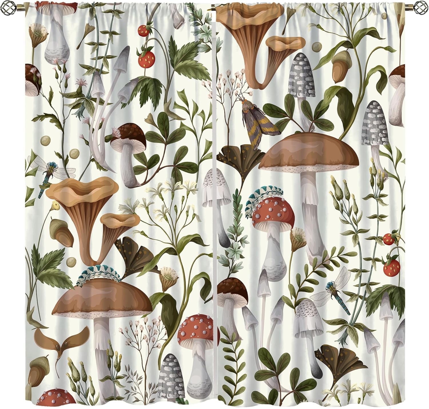 Rideaux occultants 280x250 cm rideaux perforés feuilles 3D