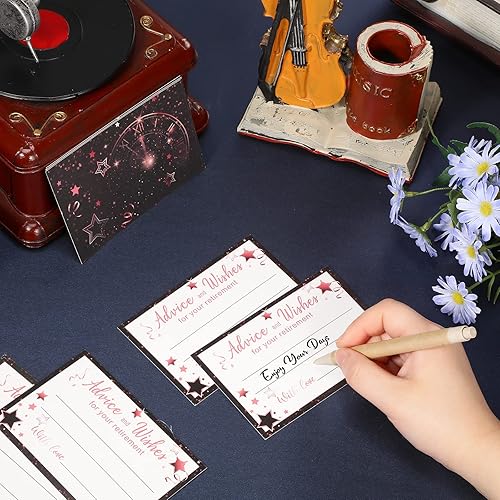 Miniatura 4 de Funrous 51 cajas de tarjetas de jubilación, decoraciones de fiesta de jubilación, buenos deseos y tarjeta de consejos para mujeres y hombres,