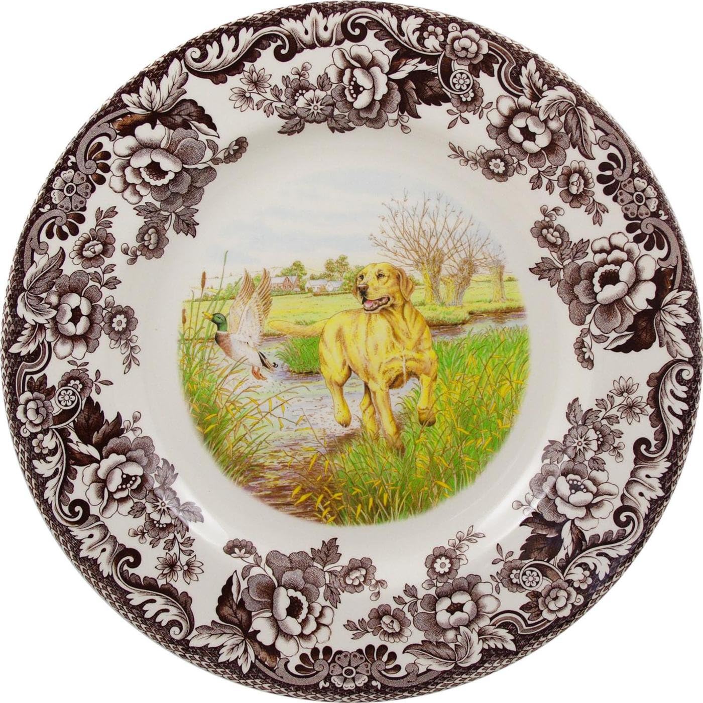 Spode Woodland Hunting Dogs 10.5" Dinner Plate
