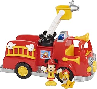 Disney’s Mickey Mouse Mickey’s Fire Engine, Fire Truck Toy with Lights and Sounds, by Just Play