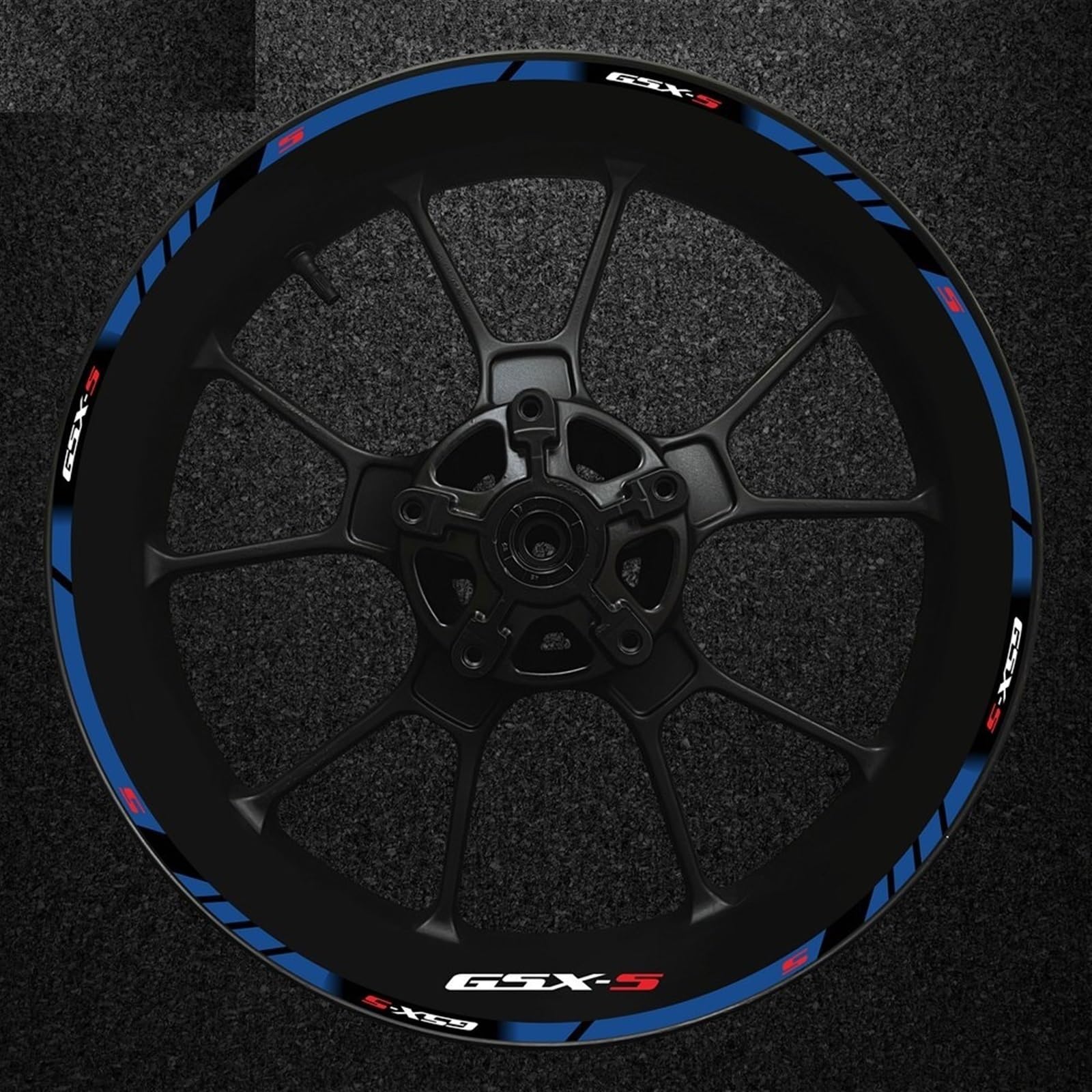 Full Set Motorcycle Gsxs Wheel Sticker Stripe Reflective Rim for Suzuki Gsx-s Gsx-s750 Gsxs1000 750 1000 600 2022(Color13)