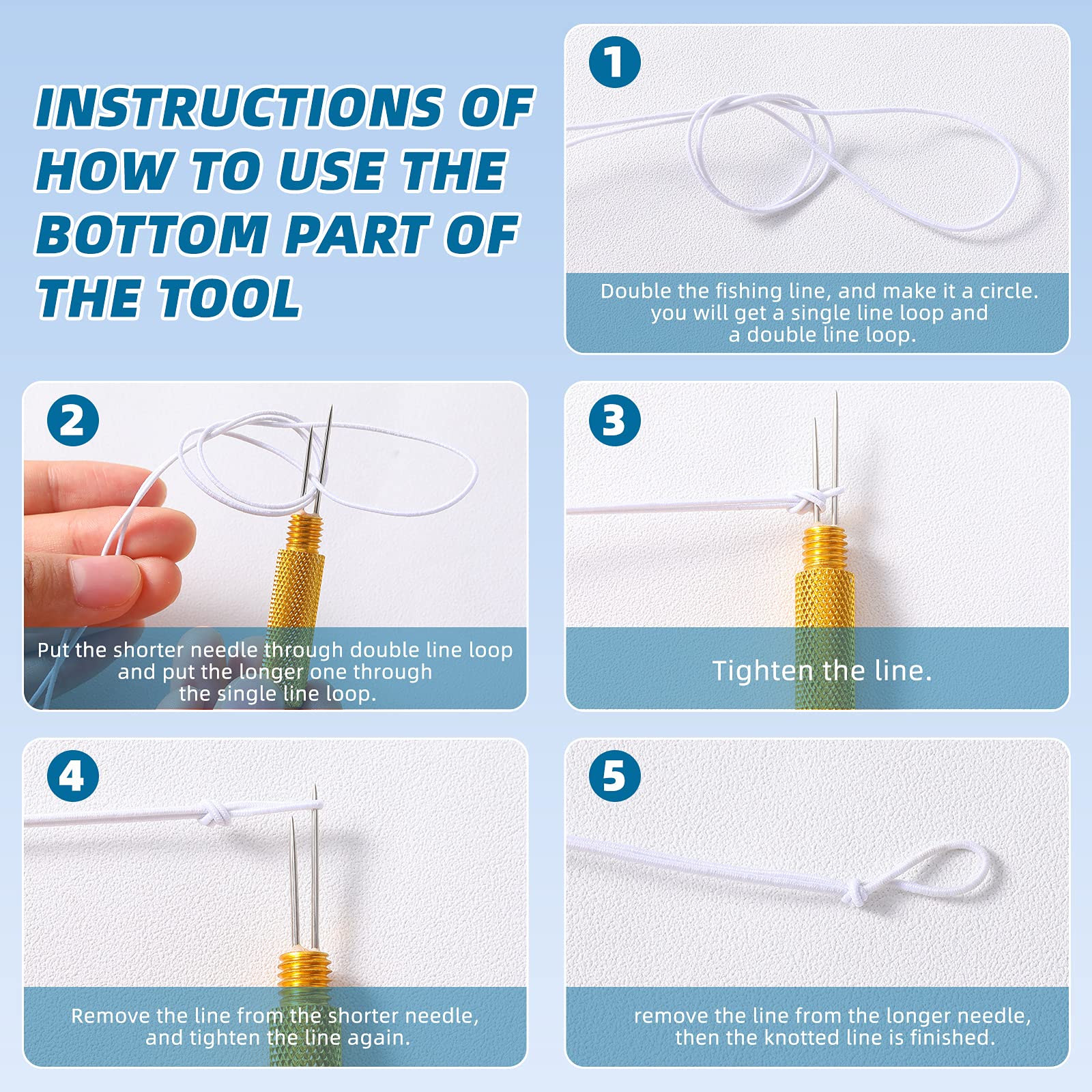 Best Fishing Knot Tie Tool 3-Piece Fishing Knot Tool Kit