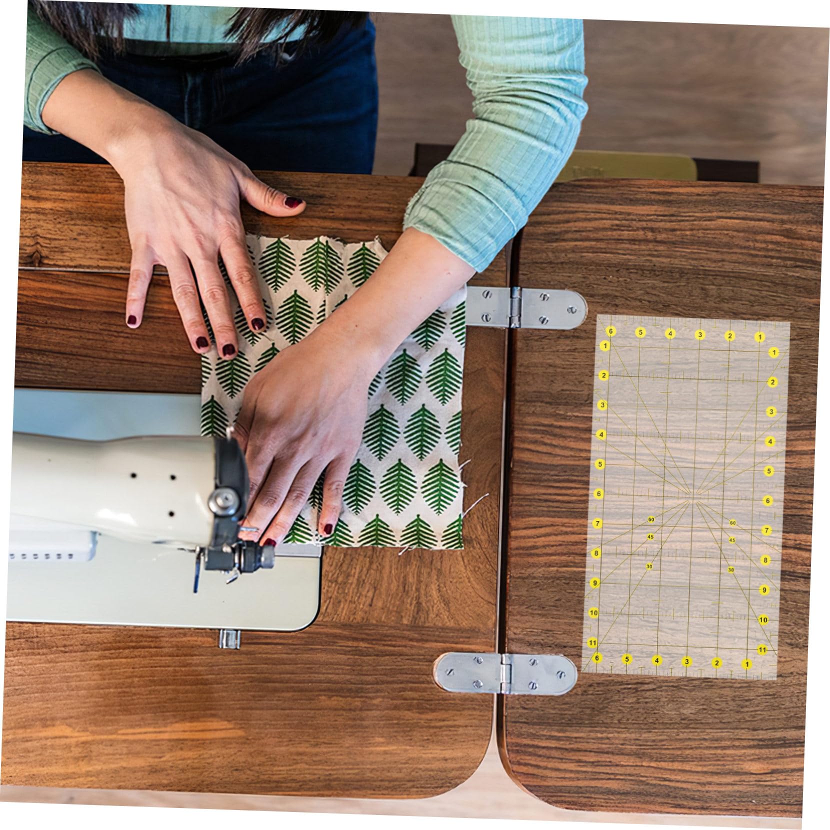Durchsichtiges Pvc Patchwork Lineal zum Nähen und Zuschneiden