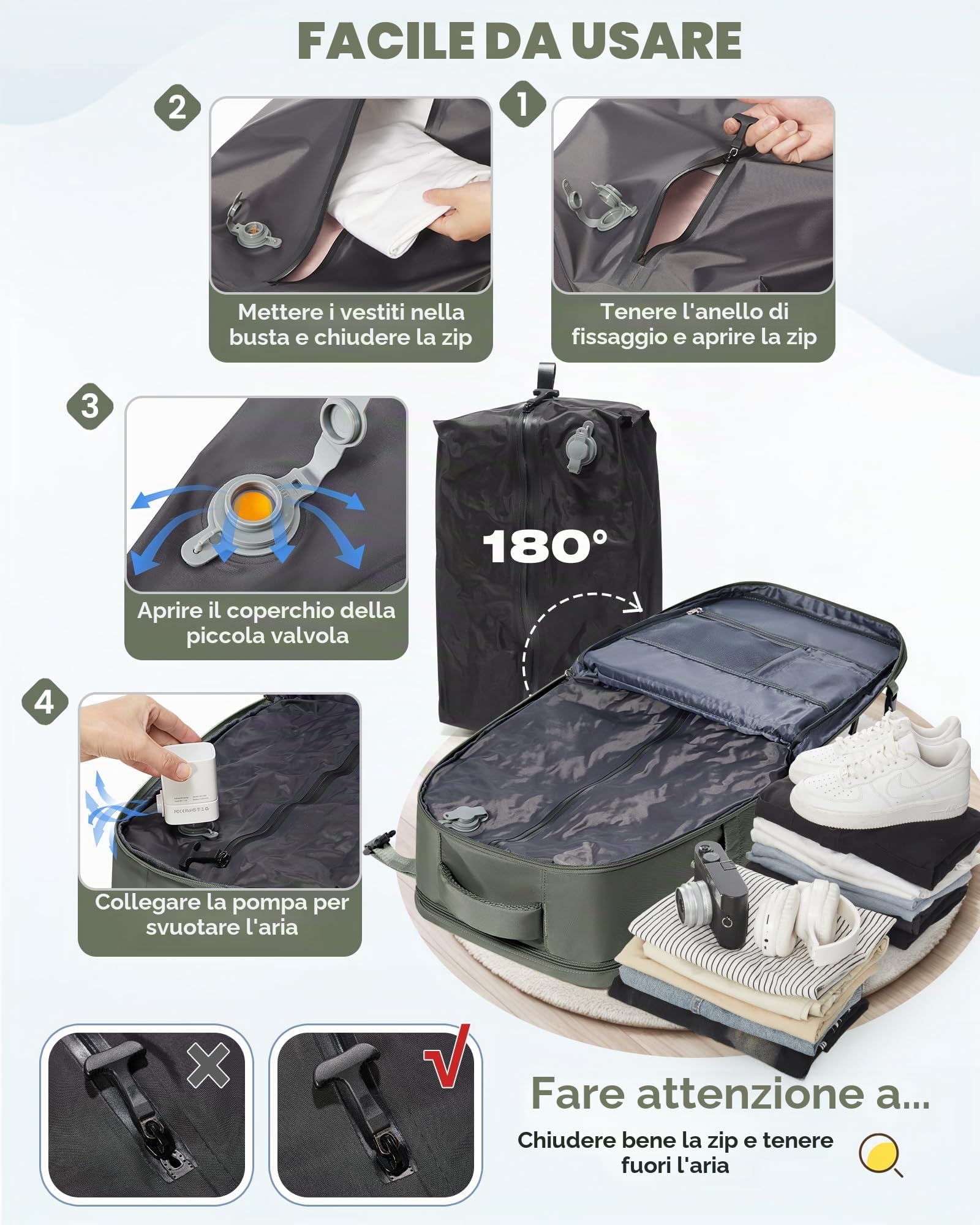 SZLX Zaino Ryanair 40x30x20 Sottovuoto con pompa Zaino da Viaggio 40x30x20 Ryanair Wizzair Bagaglio a Mano 40x20x25 Donna da impermeabile Zaino Casual Laptop da 14 Pollici con Scomparto per Scarpe