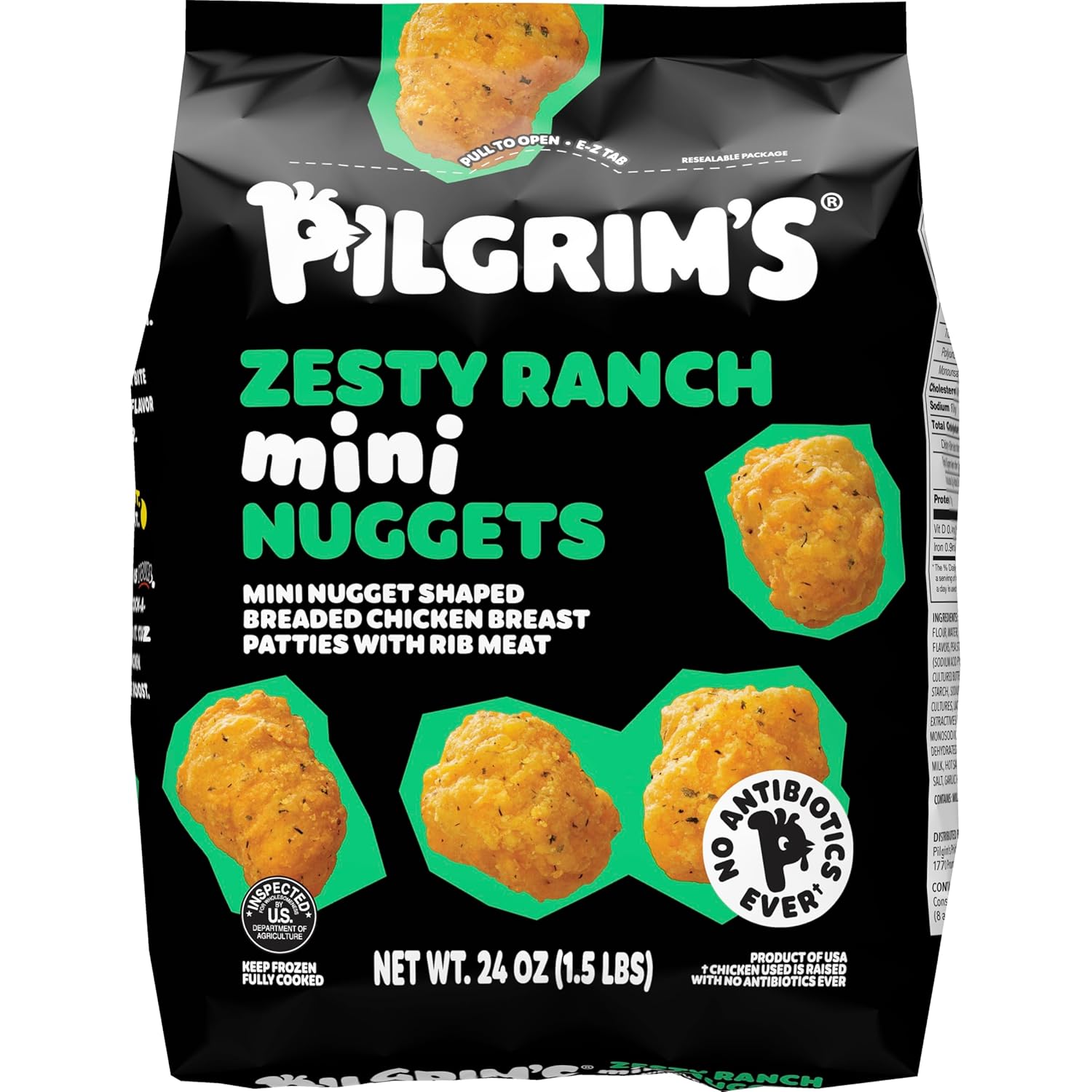 Amazon.com: Pilgrim's® Zesty Ranch Mini Nuggets | Fully Cooked | 11 G ...