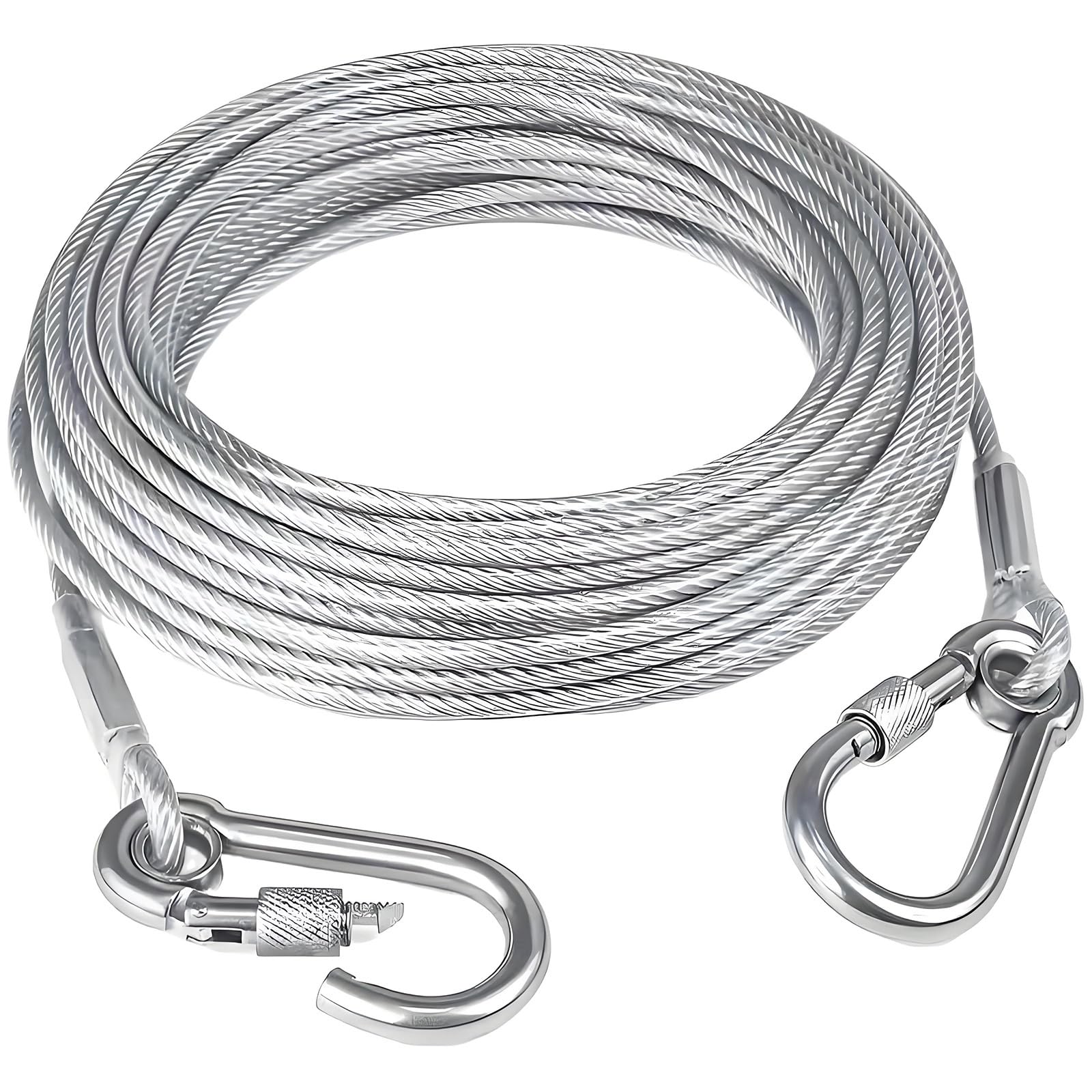 Duty Coated Steel Wire Clothesline with 2mm Thickness Portable Windproof Clothes Rope Outdoor Line Portable Windproof Rope