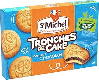 St Michel Tronche de Cake Moelleux au chocolat x6 en sachet individuel 175g