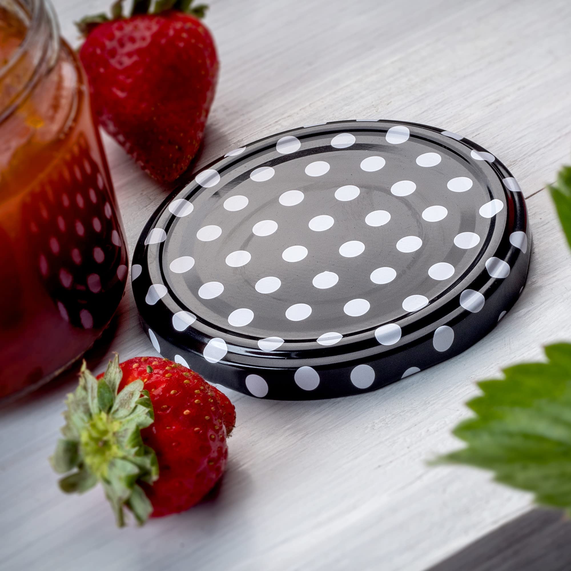 KADAX Lot De 50 Petits Bocaux à Confiture, Ronds, 200 Ml, Diamètre : 66