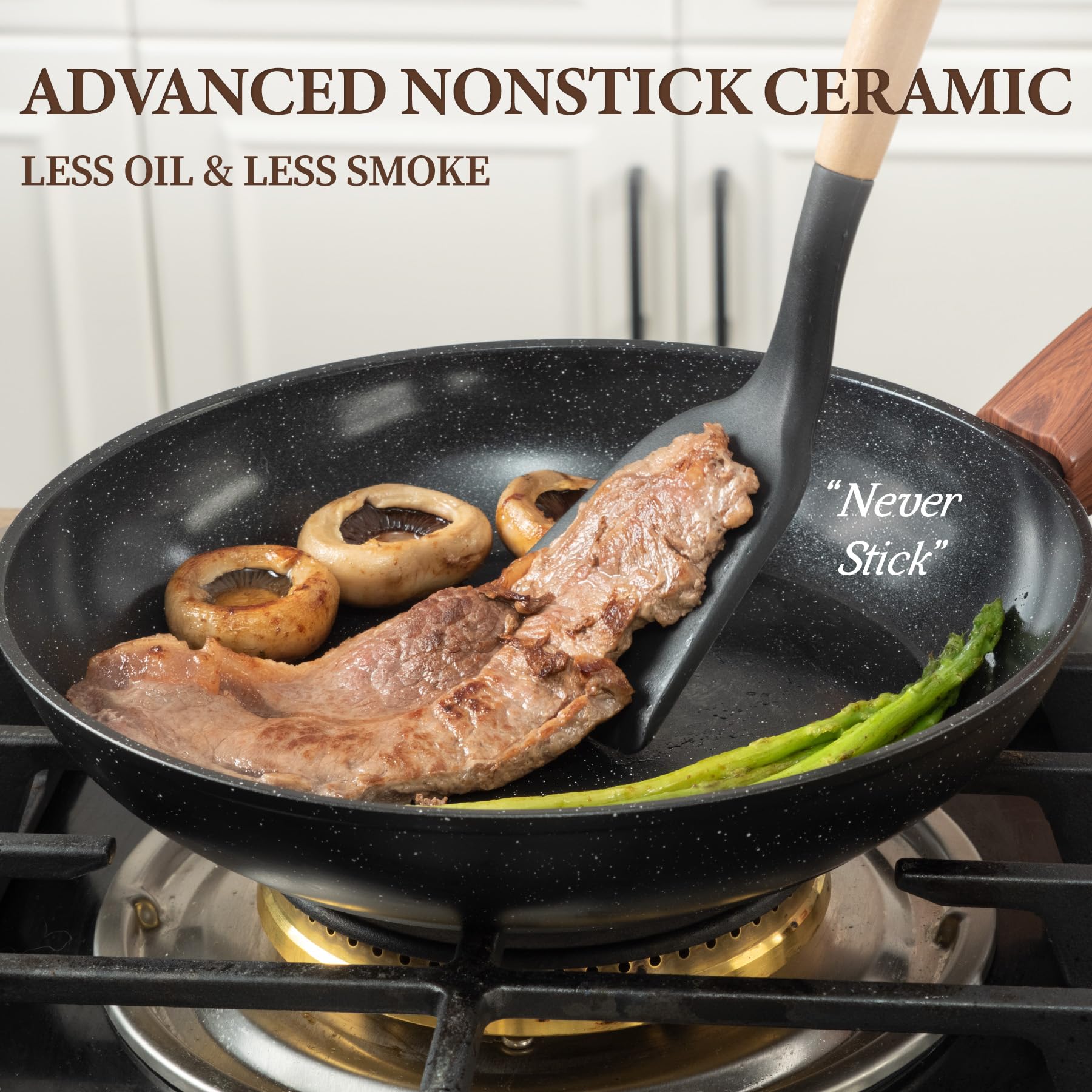 Coicur Ceramic Cookware Set - 26 Pcs Nonstick -4 Coicur Ceramic Cookware Set - 26 Pcs Nonstick -4