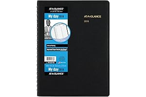 At-a-glance 2018 Daily Appointment Book / Tabbed Monthly Planner 8 x 10.88-Inch Portrait Twin-Wire Binding