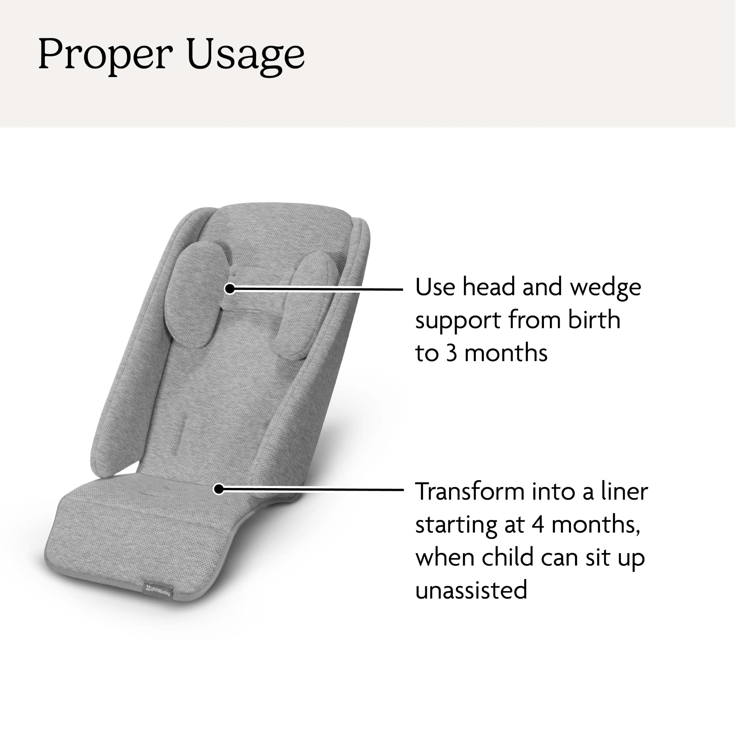 UPPAbaby Infant Snug Seat/Compatible with Vista and Cruz Strollers / 2 in 1 Newborn to Toddler Comfort Insert Baby Products