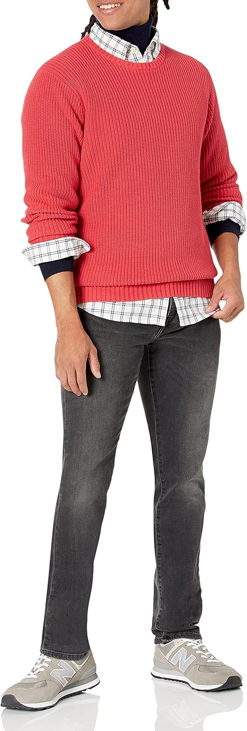 Goodthreads Men's Soft Cotton Rib Stitch Crewneck - Image 4