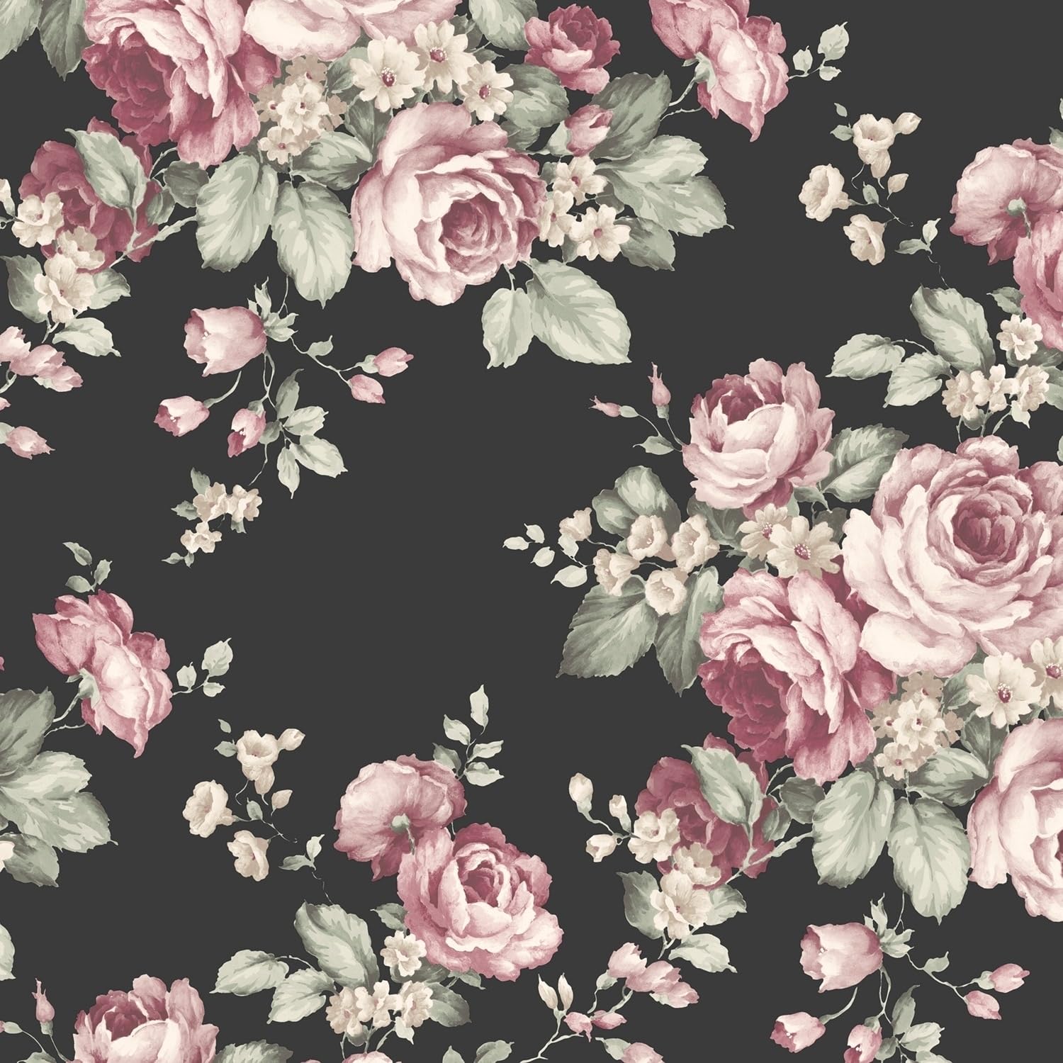 トップス Bonjour Diary Wallpaper flower print 0060369_brie-pink-forest-