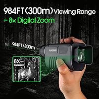 Vista 6 de Telescopio monocular digital infrarrojo monocular mejorado de visión nocturna para 100% oscuridad con zoom 8X 2000mAh batería recargable trípode 32