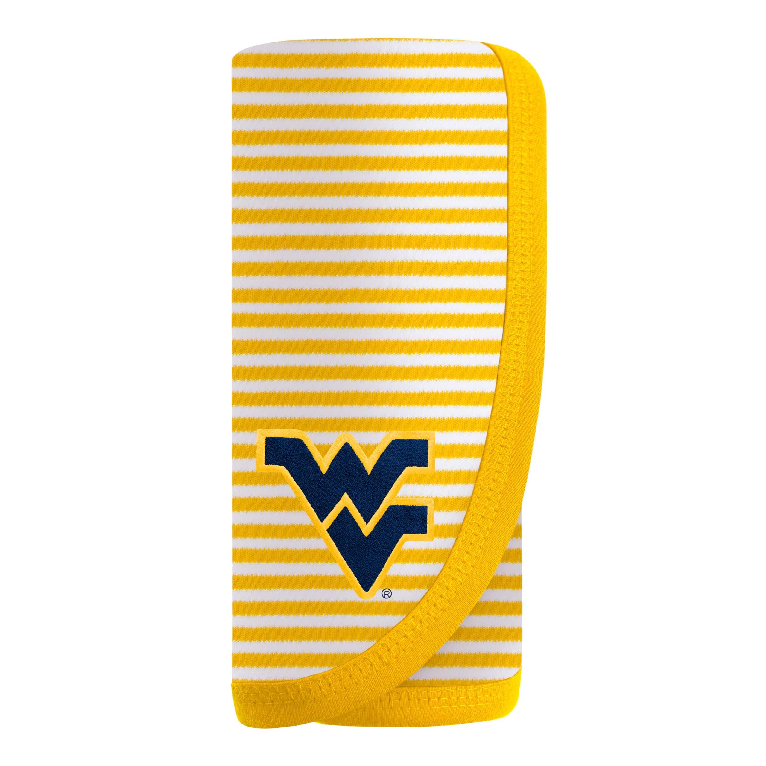 Creative Knitwear College Baby NCAA Infant Striped/Solid Blanket, Unisex, One Size 37.5 X 33.5