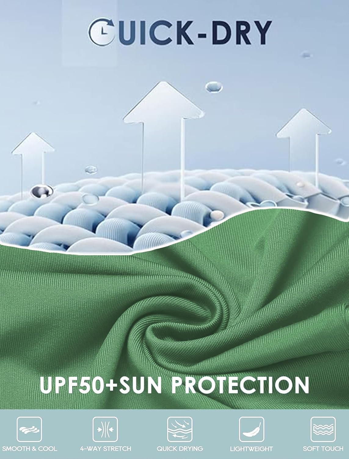 Ekouaer Women's 8.5" Board Shorts High Waisted Swim Shorts Cross Waist Beach Surf Swimwear Swimsuit Bottoms with Pocket S-3XL - Image 5