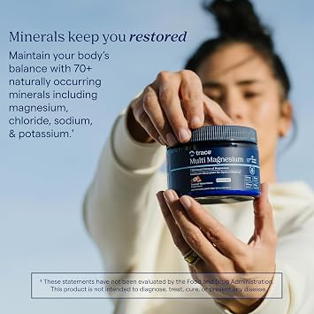 Trace Minerals Multi Magnesium Complex Powder - Magnesium Supplement Drink Mix Supports Immunity, Energy, Digestion, and Mood* - 5.4 oz (153 g) - Tropical Watermelon Flavor - 30 Servings
