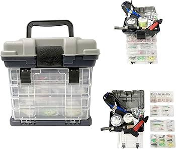 Amazon | 【オルルド釣具】 大容量 タックルボックス 4段式