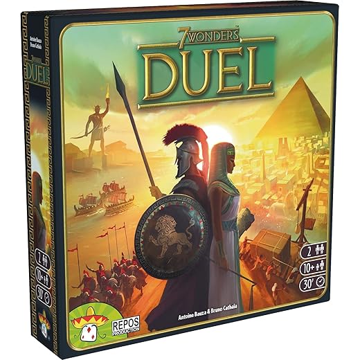 Asmodee - 7 Wonders Duel - Gioco da Tavolo di Strategia per 2 Giocatori, 10+ Anni, Edizione in Italiano