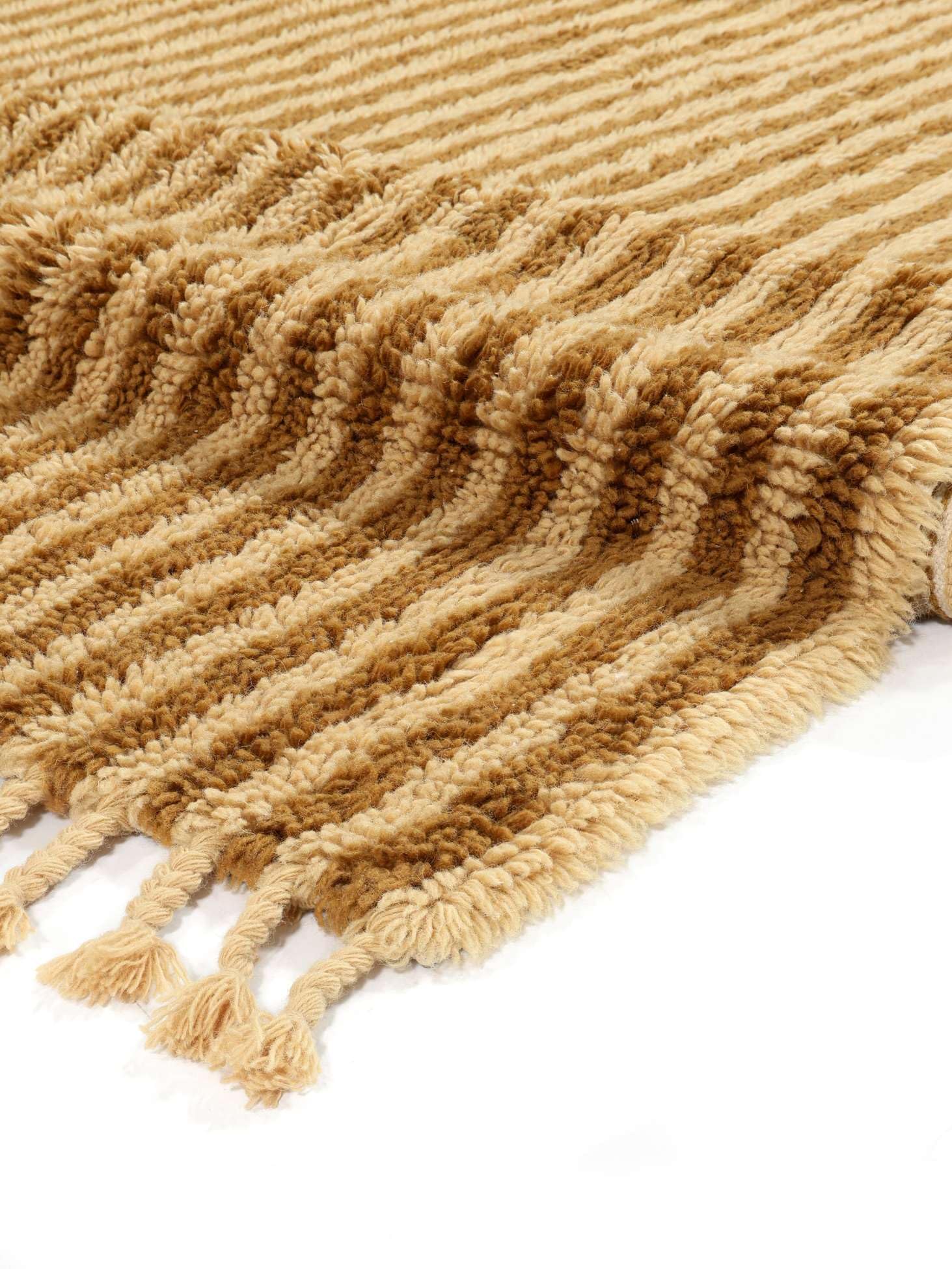 RugVista Ecco Teppich, 200 x 300 cm, Senfgelb/Gelb | Moderne, Rechteckig, Hoher Stapel, Nur chemische Reinigung, Oeko-Tex 100, Wohnzimmer, Schlafzimmer