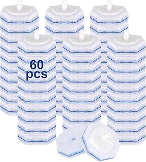 60pcs Toilet Cleaner Refill Pads for Clorox Wand, Upgrade 3-Layer Toilet Scrubber Refills, Won't Fall Apart, Powerful Foam, Safe On Porcelain, Bathroom Cleaning Essentials
