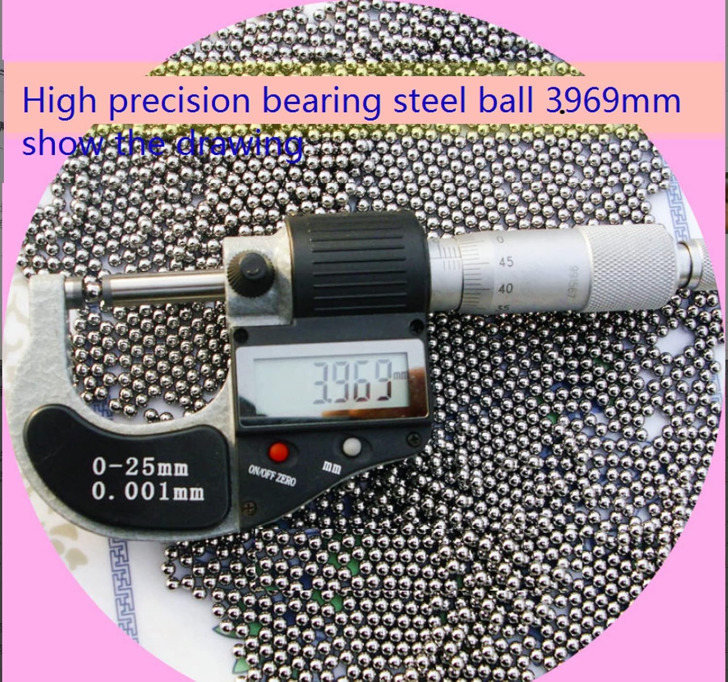 Medium Super Precision Steel Ball, 4mm-6.03mm Standard Steel Ball, Steel Ball for Instrument, Screw Bearing Ball, 500pcs,6.02mm/500pcs