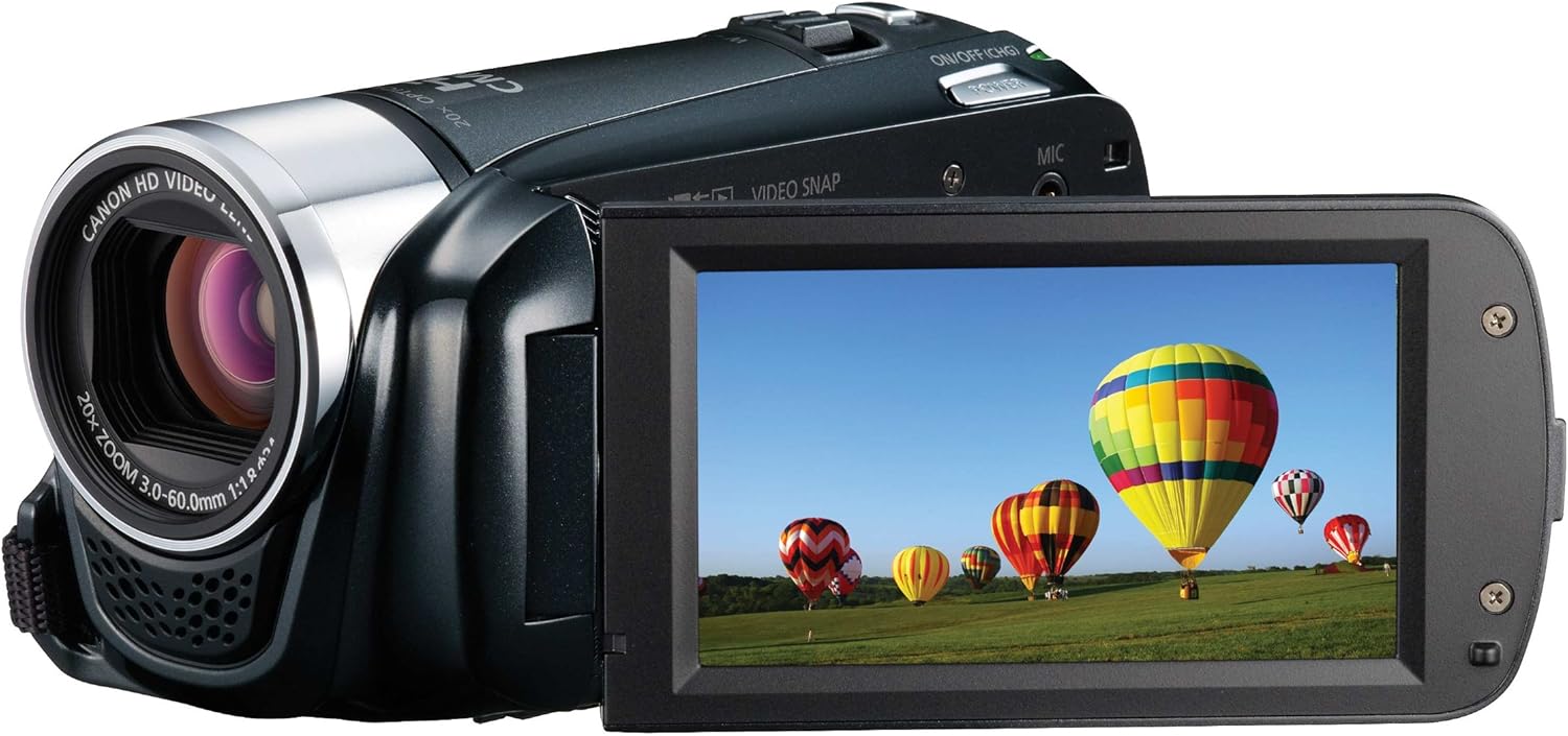 Canon VIXIA HF R20 Full HD Camcorder with 8GB Internal Flash Memory (Black)
