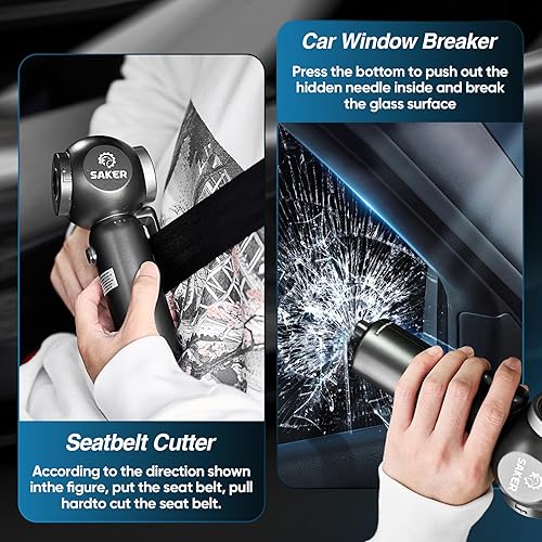 Miniatura 3 de Saker Aspiradora portátil inalámbrica para automóvil, 20000Pa, 6 en 1, multifuncional, ajustable, pequeña aspiradora de mano 7800 mAH con motor sin