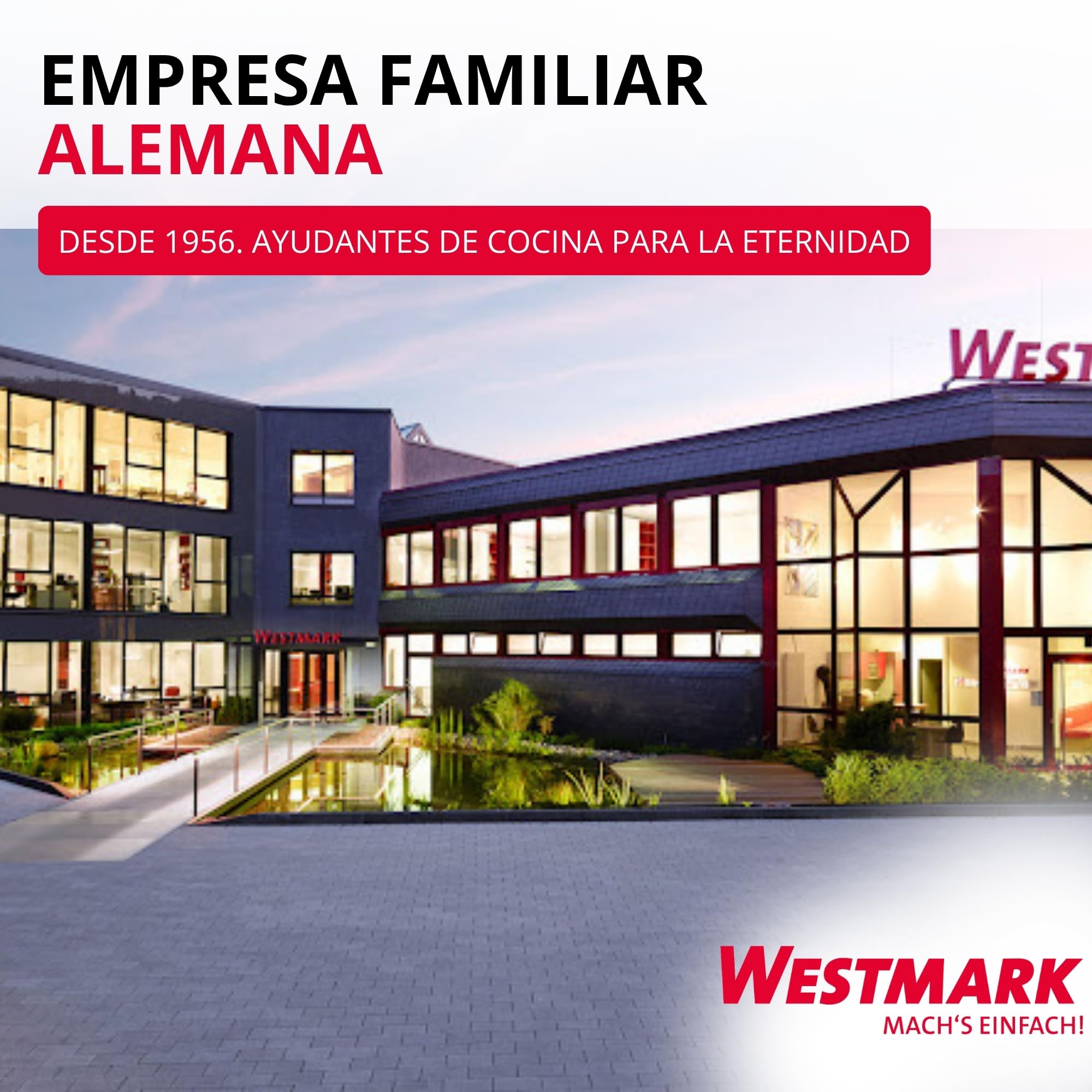 Westmark Juego de 2 tarros de germinación con Tapa de colador de Acero Inoxidable y escurridor, para brotes, microvegetales, 950 ml