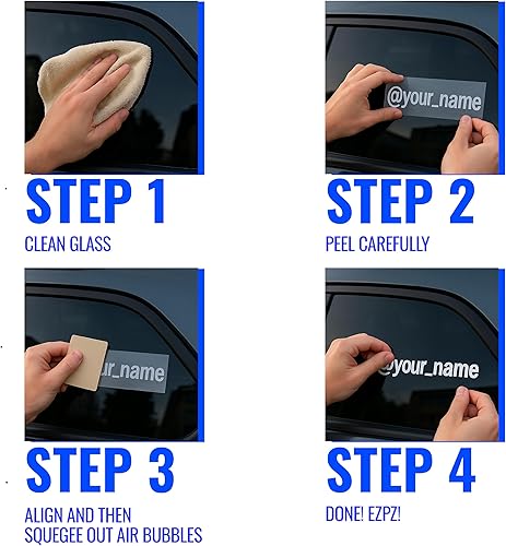 Miniatura 6 de Letras de vinilo personalizadas para redes sociales  Calcomanías personalizadas con nombre de usuario para automóviles, vasos, ventanas, vasos,