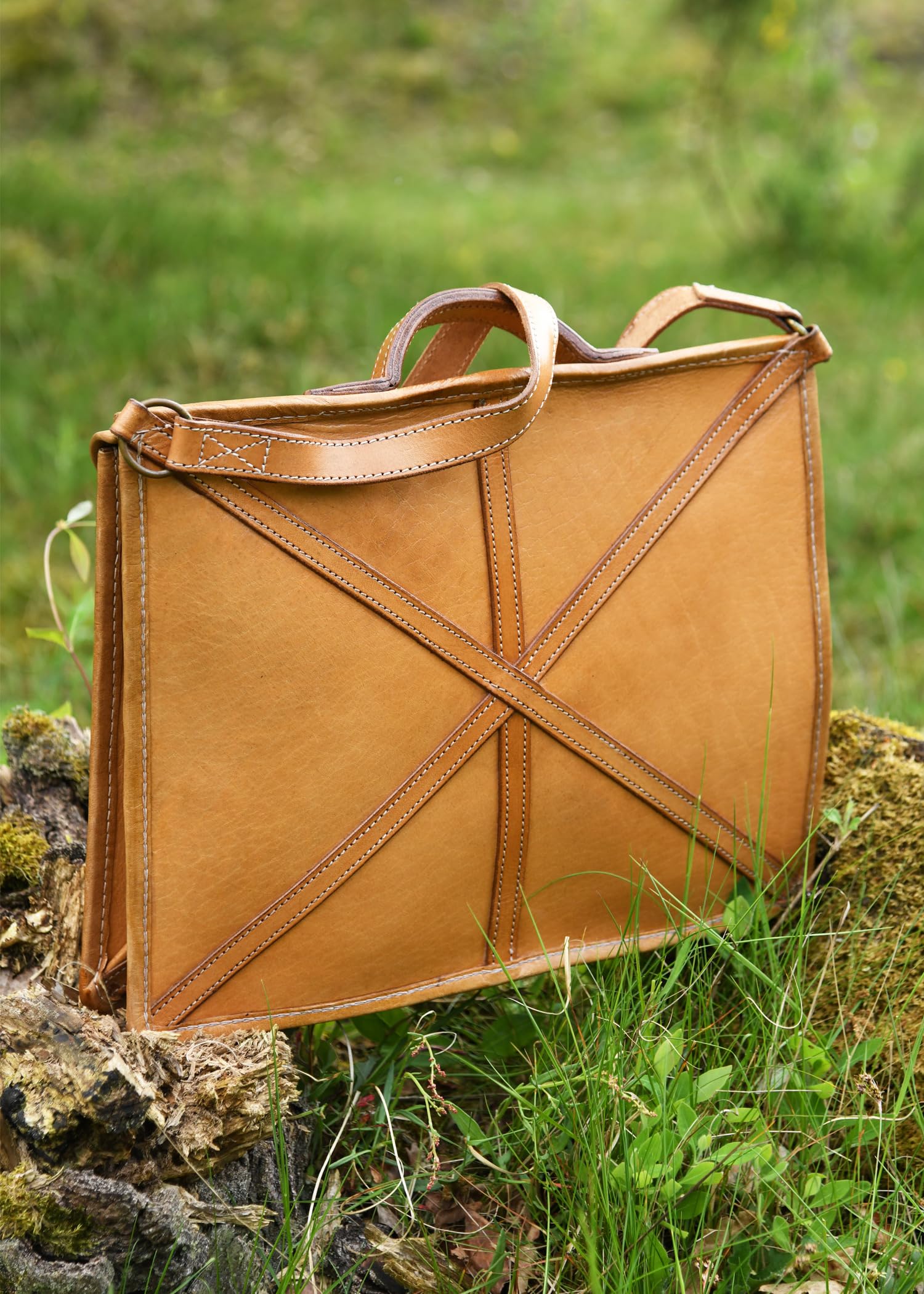 Battle-Merchant Römische Ledertasche Pera Authentische Reenactment-Replik aus Leder
