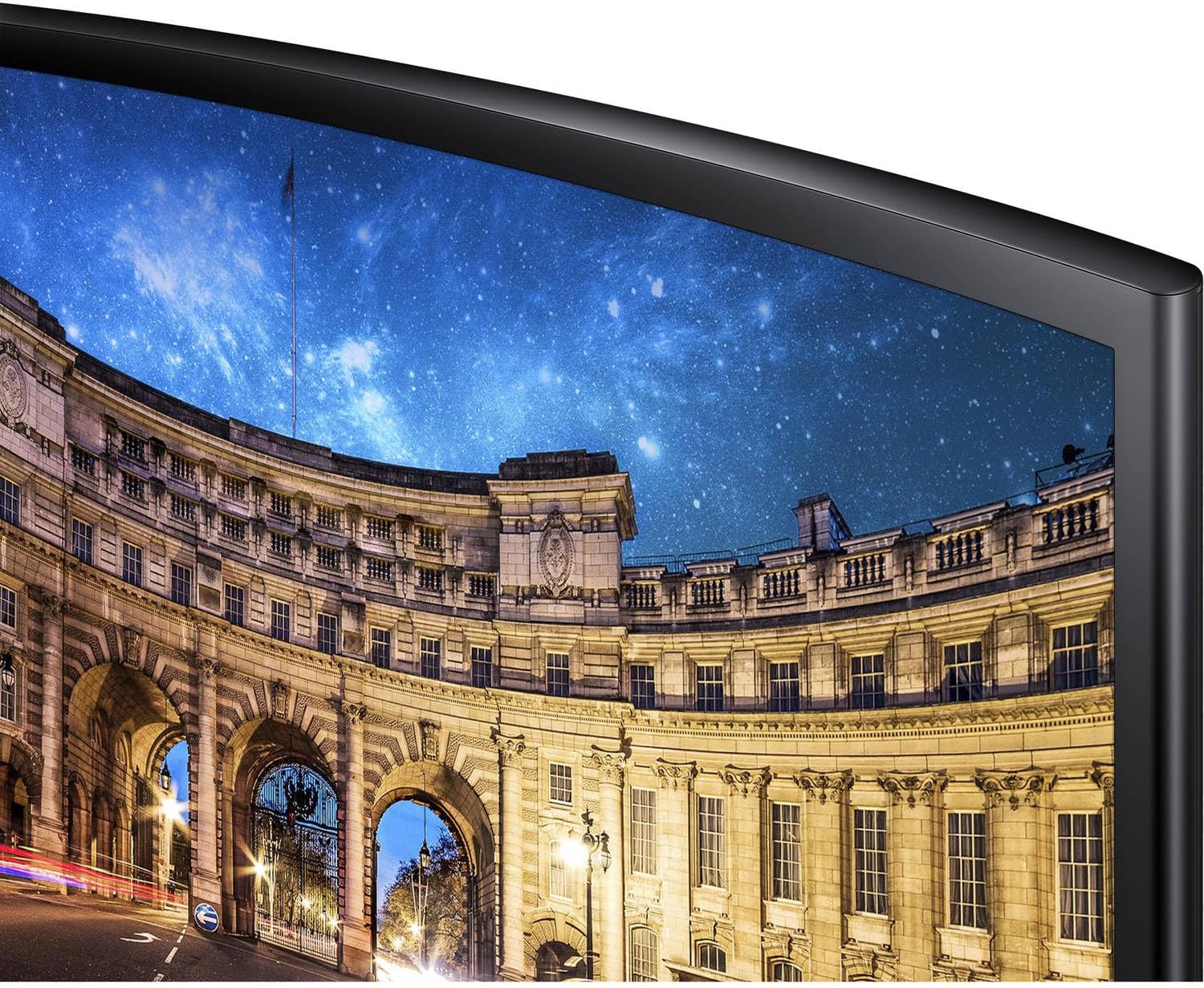 Samsung CF390 24" Curved FHD VA Monitor with AMD FreeSync, 4ms Response Time, Anti Glare, Flicker Free, VESA Mount (75 x 75mm), HDMI & Dockztorm USB Port Expander, Black Color (LC24F390FHNXZA)