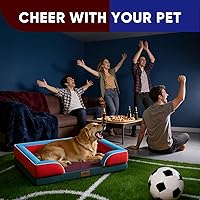 Vista 43 de Comfort Expression - Cama ortopédica para perros extragrandes, 53 x 42 pulgadas, cama impermeable y de apoyo de espuma con cojines removibles