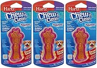 Vista 1 de Hartz Tiny Dog Dental Duo - Juego de 3 juguetes comestibles para masticar